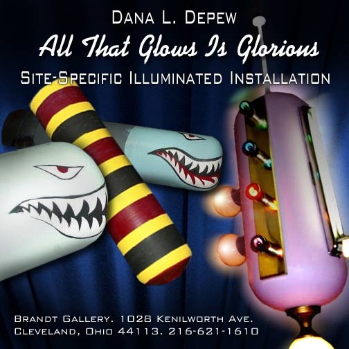 All that Glows is Glorious - a Site Specific Illuminated Installation by Dana Depew
